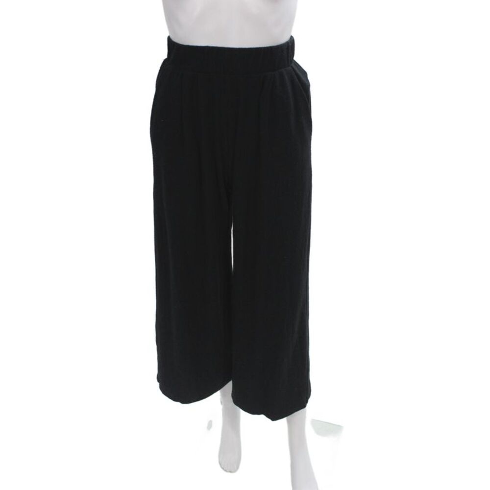 Leset Women Black Drawstring Pants Classic Solid Size XS